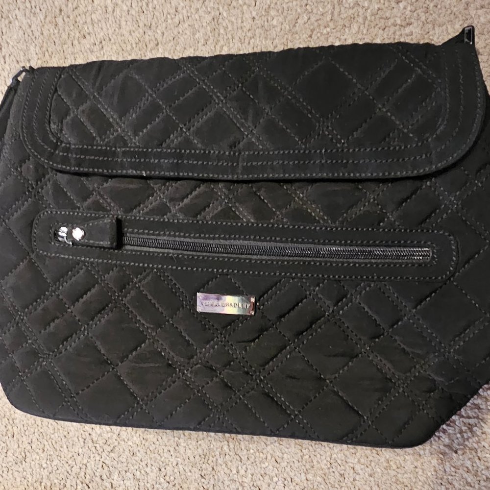 Vera Bradley Black Messenger Back